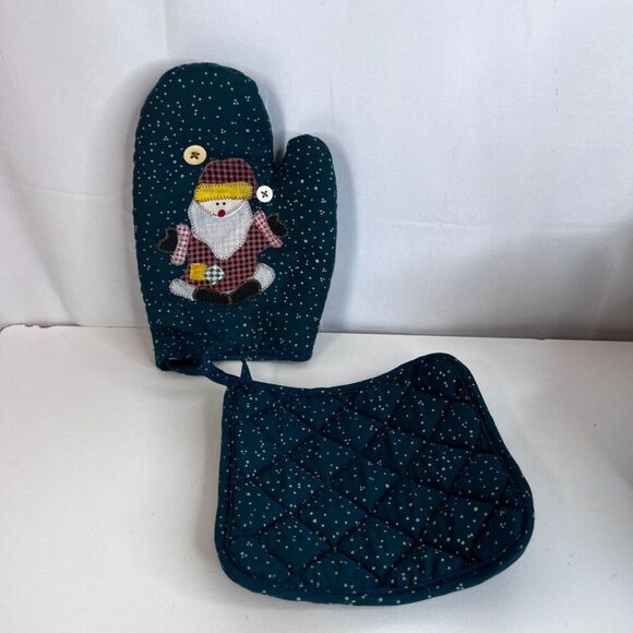 Christmas Country Farmhouse Basket Hot Pads Gift Set Sewing Notions Picnic - Picture 8 of 13